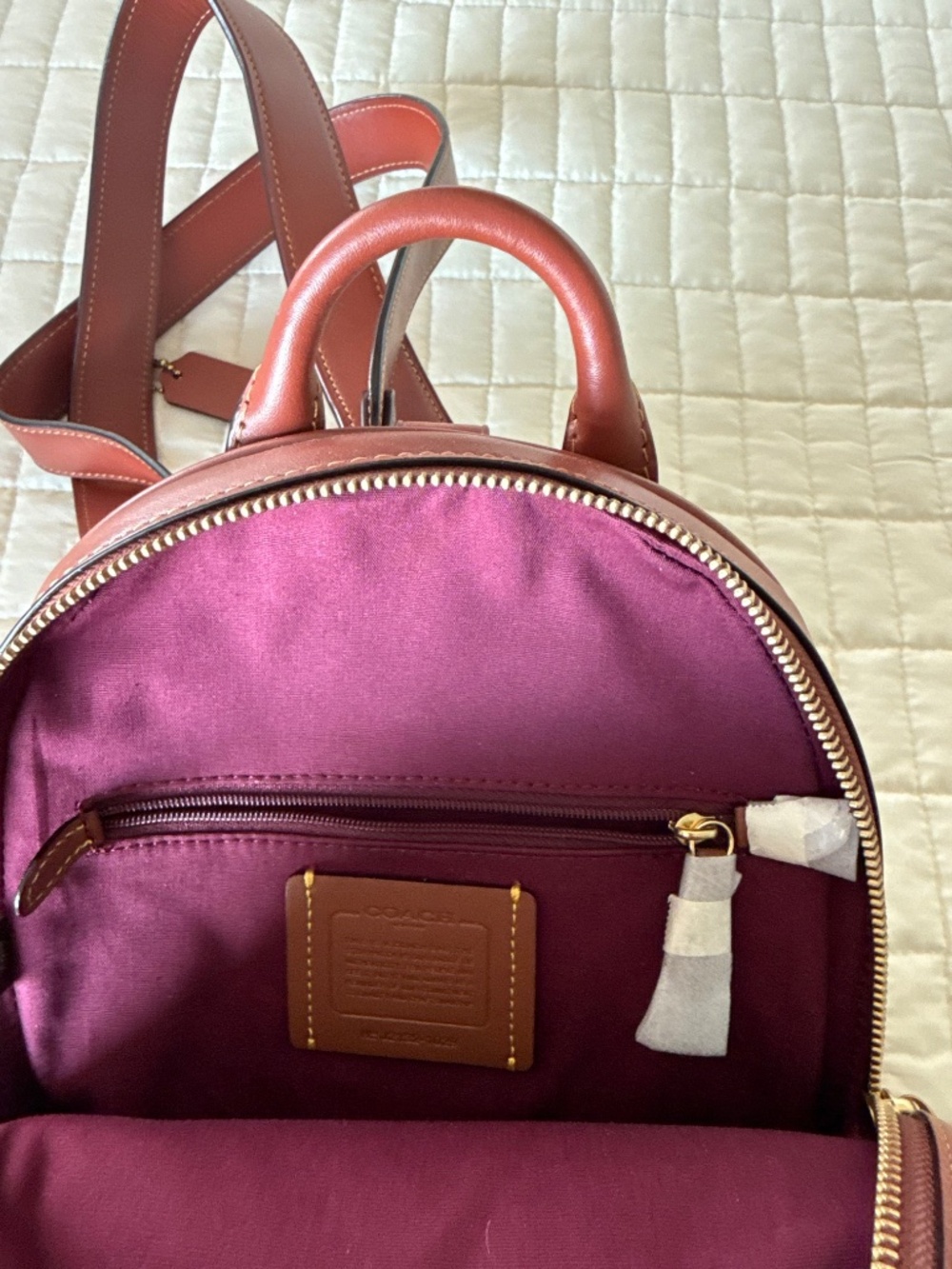 Coach Court Backpack in Signature Canvas - Picture 5 of 8